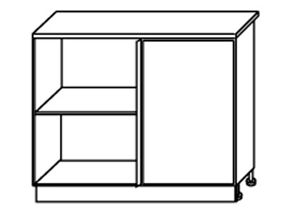 Стол угловой левый (II категория) - Н-77л - Боровичи мебель