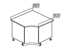 Стол угловой (II категория) - Н-95 - Боровичи мебель