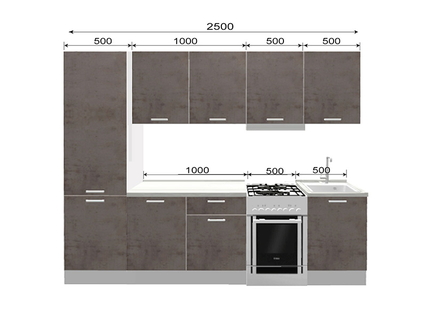 Кухня Трапеза Классика 2500 (II категория)   - Боровичи мебель